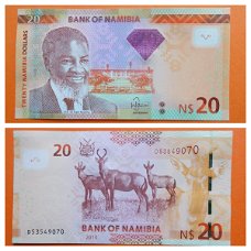 Namibia 20 Dollars P-12b 2013 UNC