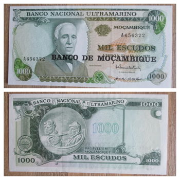 Mozambique 1000 Escudos P119 Gago Countinho 1972 UNC - 0