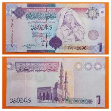 Libya 1 dinar 2009 P-71 UNC