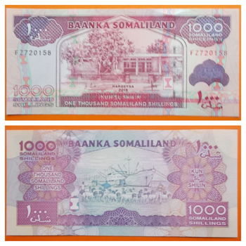 Somaliland 1000 Shillings 2015 UNC - 0