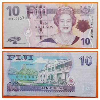 Fiji 10 Dollars (2007_2012) P-111a UNC - 0