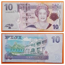 Fiji 10 Dollars (2007_2012) P-111a UNC