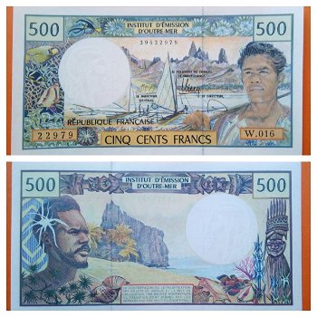 French Pacific Territories 500 Francs P-1h 2009 UNC - 0