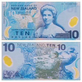 New Zealand 10 Dollars P-186c 2013 sign Wheeler UNC - 0