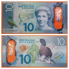 New Zealand 10 Dollars 2015 P-192 UNC S_N AC15096430   