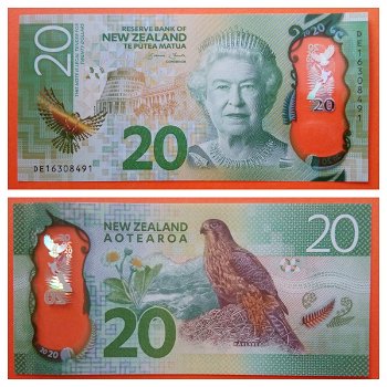 New Zealand 20 Dollars P-193 (20)16 UNC - 0