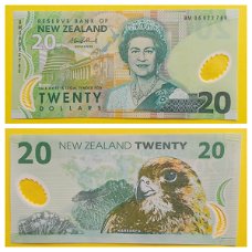 New Zealand $20 polymer 2005 P-187b Bollard Unc