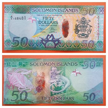 Solomon Islands. 50 Dollars P-35b ND (2017) sign11 Unc - 0