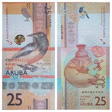 Aruba 25 Florin p-new 2019 UNC SN A2448408 