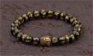 Mantra-kralen armband met goudkleurige Boeddha-kraal - 0 - Thumbnail