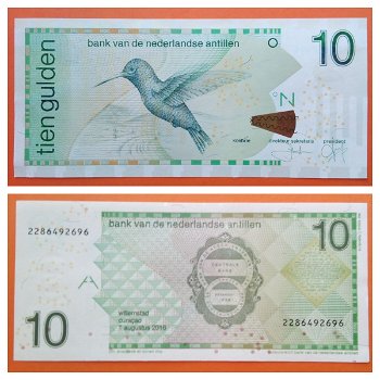 Netherlands Antilles 10 Gulden 2016 P-28h Unc S_N2286492696 - 0