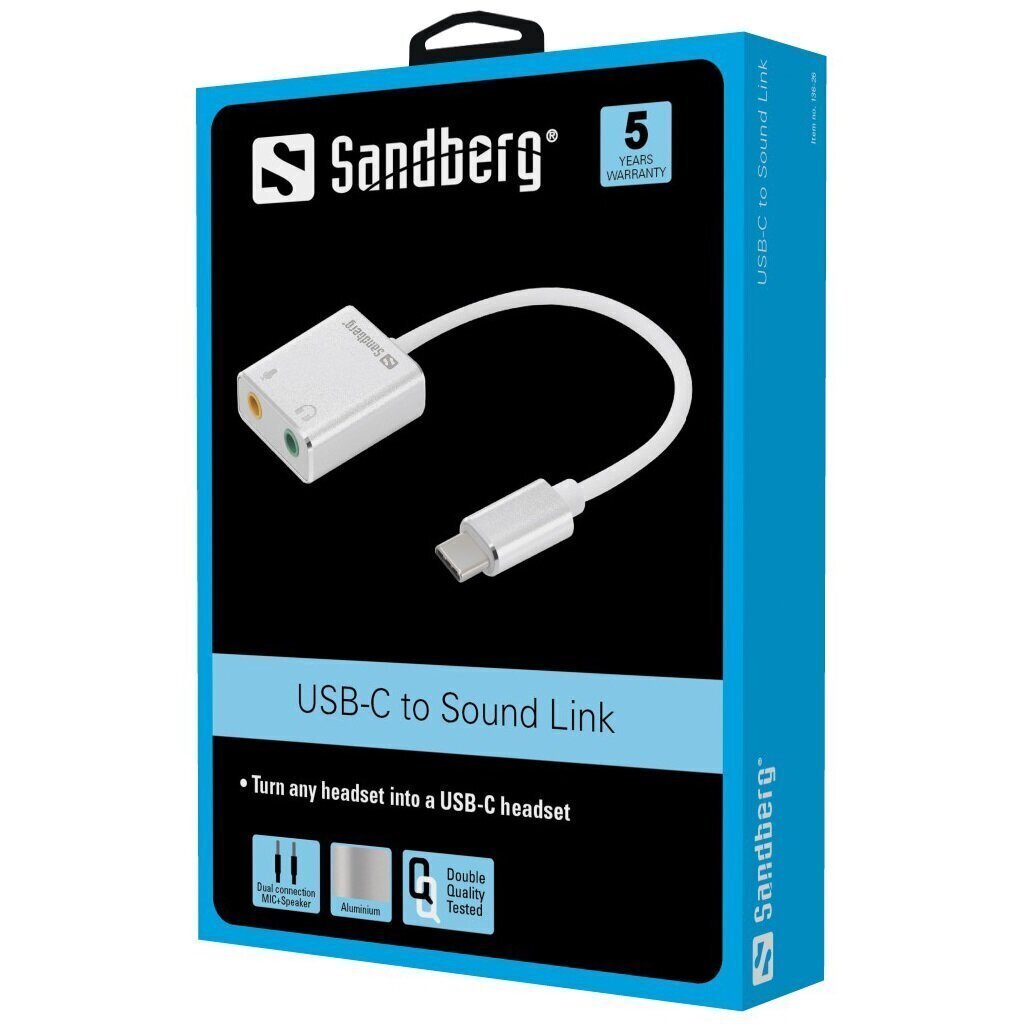 USB-C to Sound Link compacte externe USB-C geluidskaart - Afbeelding 4