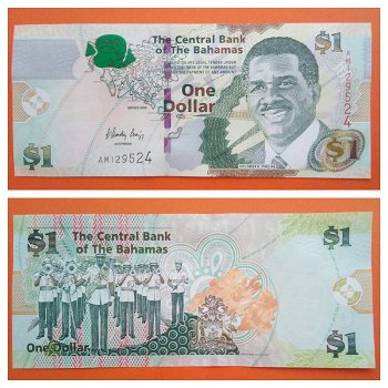 Bahamas 2 Dollar P 71 2008 UNC S/N AM129524 - 0