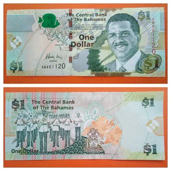 Bahamas 2 Dollar P 71A serie 2015 UNC S/N AR661120 - 0