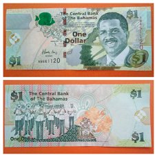 Bahamas 2 Dollar P 71A serie 2015 UNC  S/N AR661120 