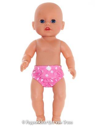 Baby Born Badpopje 32 cm Jurksetje roze/sterren - Afbeelding 3