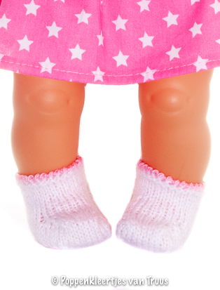 Mon Bébé 40 cm Jurksetje roze/sterren - Afbeelding 3