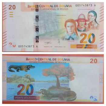 Bolivia 20 Bolivianos 2018 P-249 UNC - 0