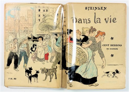 Steinlen 1901 (1e druk) Dans la vie Cent dessins en couleurs - 1