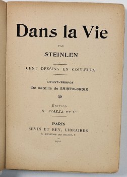 Steinlen 1901 (1e druk) Dans la vie Cent dessins en couleurs - 3