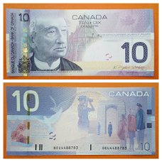 Canada 10 Dollars 2005 P-102A UNC SN BEU4488783 