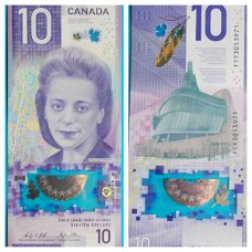 Canada 10 Dollars P-New 2018 UNC  S/N FTY3053971