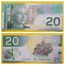 Canada 20 dollar 2009 p103f UNC FIB6243340