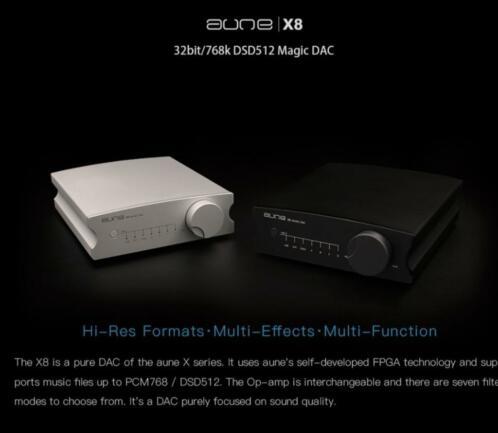 aune x8 magical dac 32/768k dsd512 opamp changeable! - Afbeelding 2
