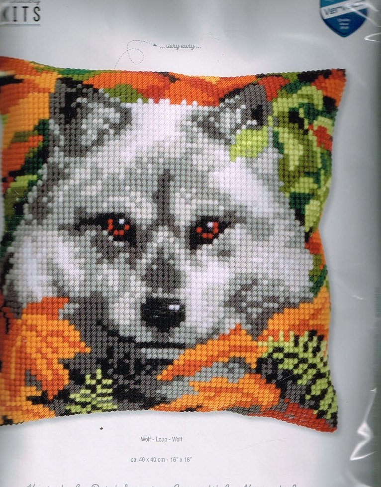 VERVACO BORDUURPAKKET KUSSEN, WOLF 066 - nr. 1