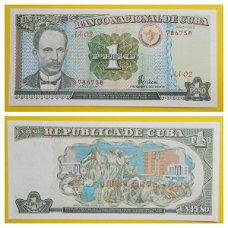 Cuba 1 Peso 1995 P#112  UNC  Jose Marti   786758