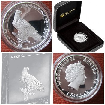 Australian 1$ Wedge-tailed Eagle 2016 1oz Proof High Relief - 0