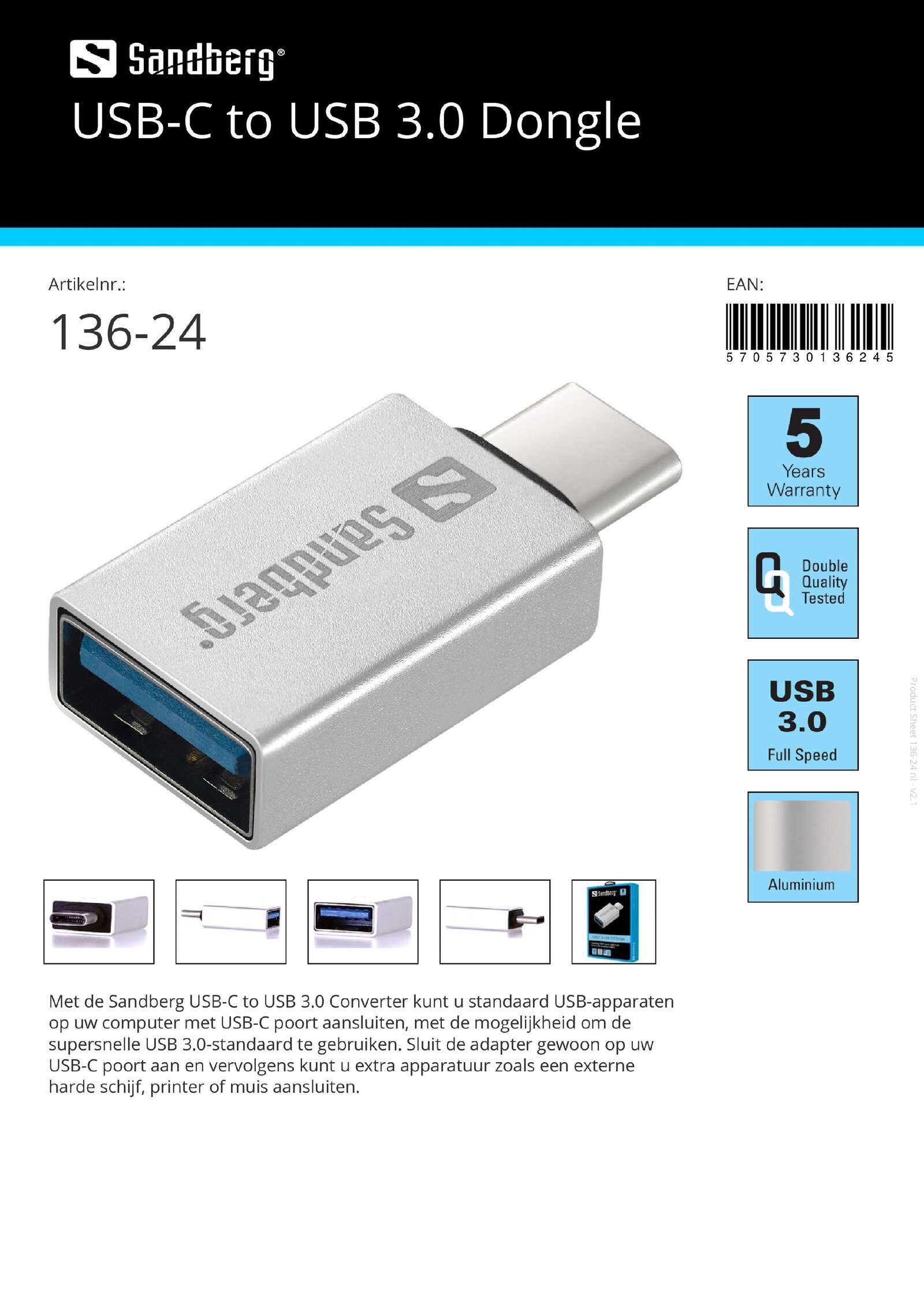 USB-C to USB 3.0 Dongle - nr. 1