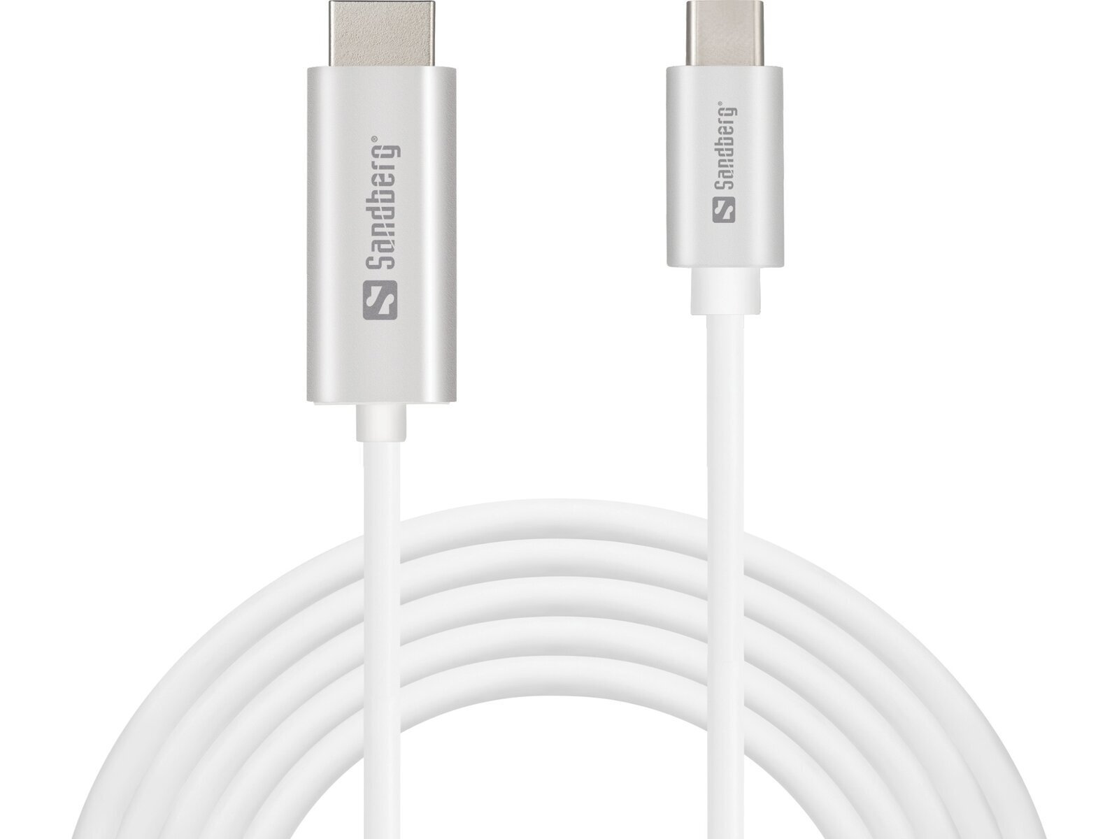 USB-C to HDMI Cable 2M voor aansluiting 2e scherm of televisie of projector op computer - Afbeelding 2