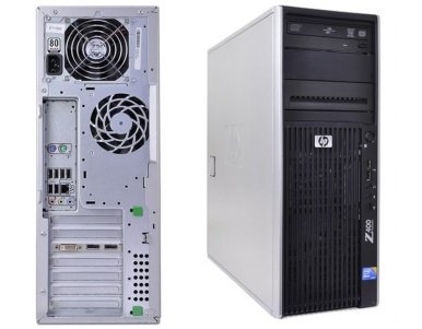HP Z400 Workstation W3565 3.20GHz 8GB DDR3, 128GB SSD + 1TB HDD/DVDRW Quadro 2000 Win 10 Pro - 1