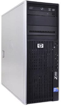 HP Z400 Workstation W3550 3.0GHz 8GB DDR3, 128GB SSD + 1TB HDD/DVDRW Quadro 2000 Win 10 Pro - 0