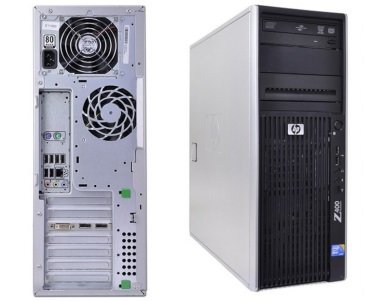 HP Z400 Workstation W3550 3.0GHz 8GB DDR3, 128GB SSD + 1TB HDD/DVDRW Quadro 2000 Win 10 Pro - 1