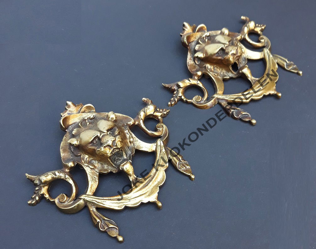 = Klok/ Kast ornament = oud =42661 - Afbeelding 2