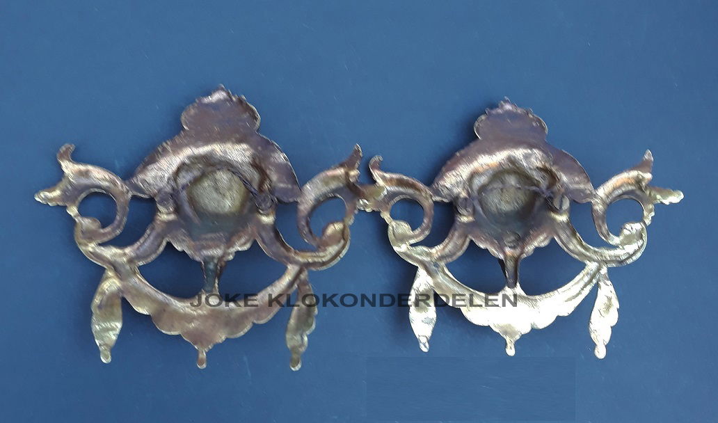 = Klok/ Kast ornament = oud =42661 - Afbeelding 3
