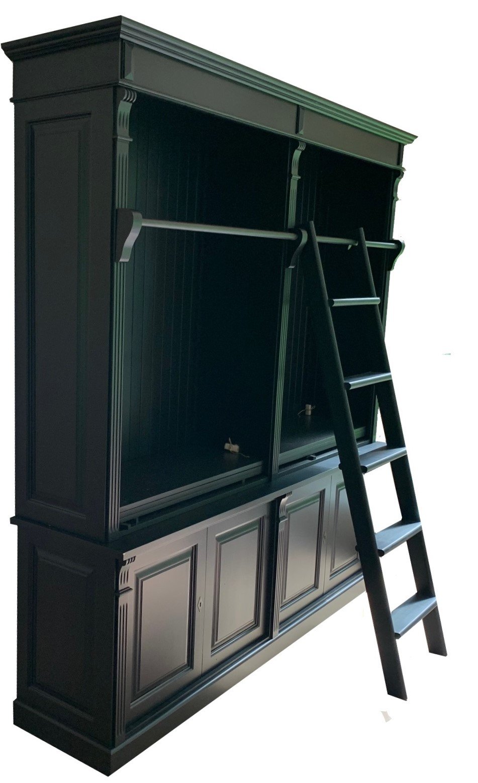 Boekenkast zwart - zwart 60704 Toulouse 220 x 240cm - nr. 1