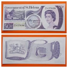 Sint Helena 50 Pence P 5a ND (1979) UNC