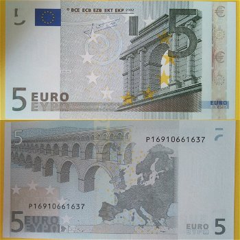 Nederland 5 Euro 2002 Trichet (#E006A6 Unc P16910661637 - 0
