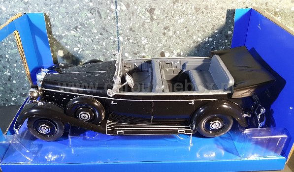 Mercedes 770 (w150) cabrio zwart 1:18 MCG - 1