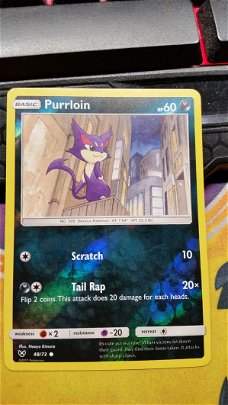 Purrloin  48/73  (reverse) Sun & Moon: Shining Legends