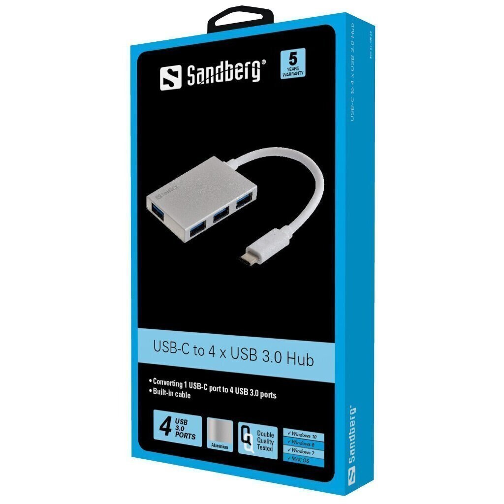 USB-C to 4x USB 3.0 Pocket Hub extra USB-apparaten op uw computer met USB-C poort aan te sluiten - Afbeelding 4