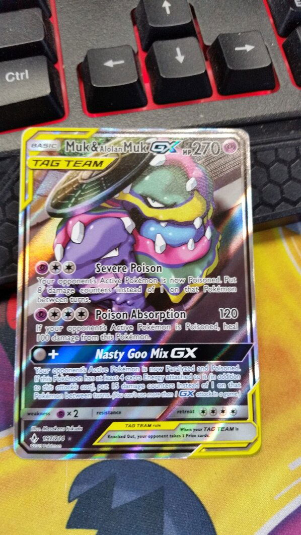 Muk & Alolan Muk GX (Full Art) 197/214 SM Unbroken Bonds - nr. 1