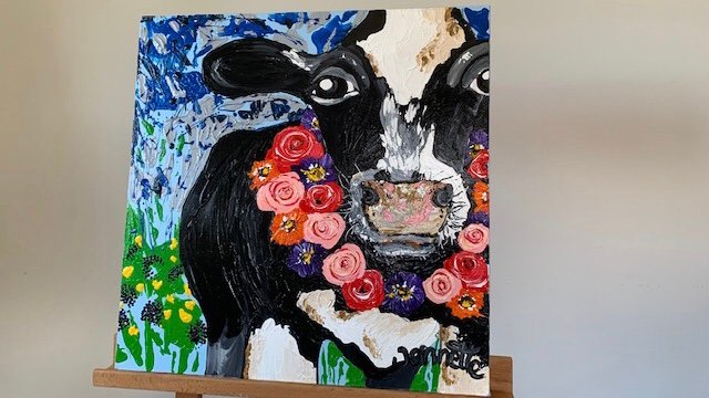 Koe met bloemenkrans - Afbeelding 7