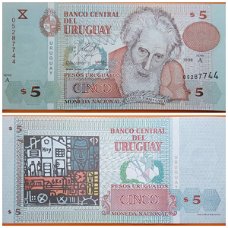 Uruguay 5 Pesos 1998 P-80 UNC  