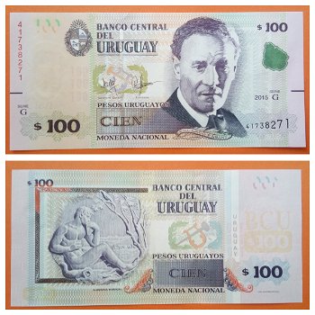 Uruguay 100 Pesos Urug. P-95 2015 (2018) UNC - 0