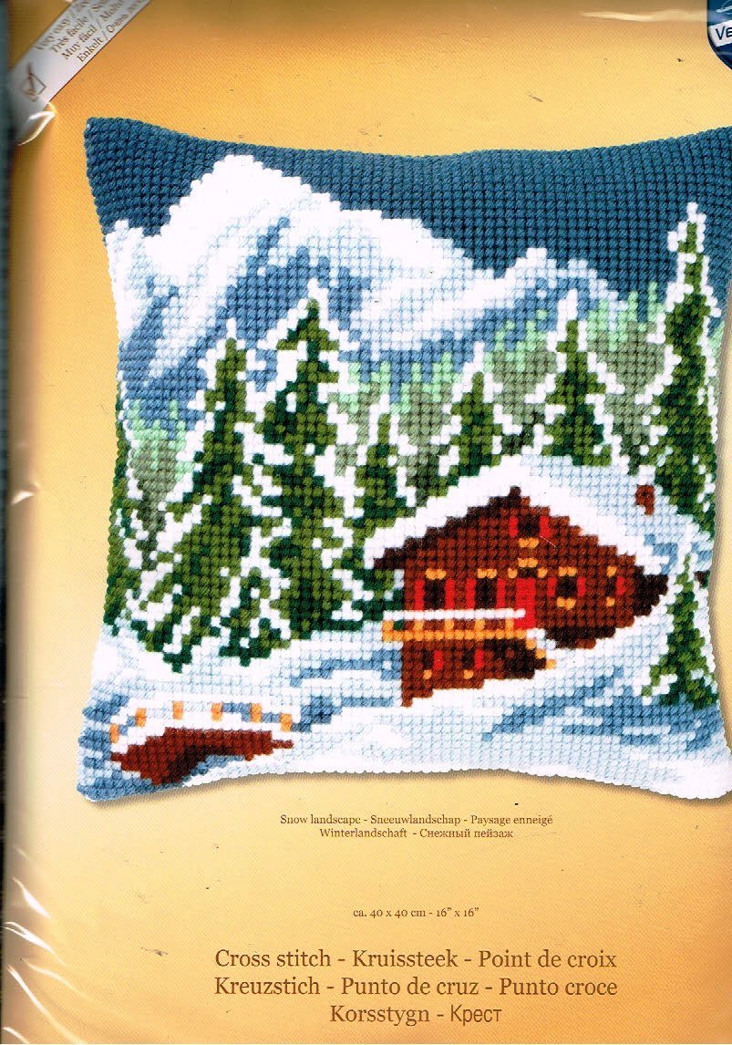 VERVACO BORDUURPAKKET KUSSEN, SNEEUWLANDSCHAP 240 - nr. 1