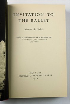 Invitation to the Ballet 1938 Ninette de Valois - 1e US uitg - 2